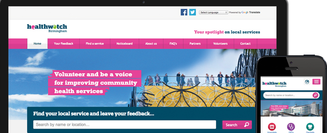 Healthwatch Birmingham launch new website